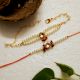 Adorable Rakhi with Kundan and Acrylic Beads